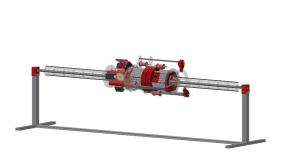 Figure 2 Isometric view of the TrussBot concept prototype.